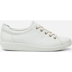 ECCO - Women Soft 2.0 - Sneaker - Wit - Leer