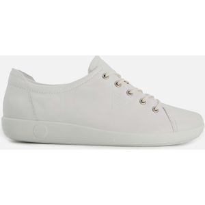 Ecco Soft 2.0 Sneakers Wit Leer - Dames - Maat 42