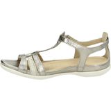 Ecco FLASH Riemchensandale, Sommerschuh, Sandalette, Klettschuh, im Metallic-Look