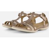 Ecco - Flach - Sandalen - Zwart - Leer