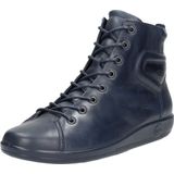 Ecco Soft 2 0 Veterboots blauw Leer - Dames