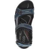 ECCO Offroad Sandalen - Marineblauw - Nubuck Bovenwerk - Comfortabel Voetbed
