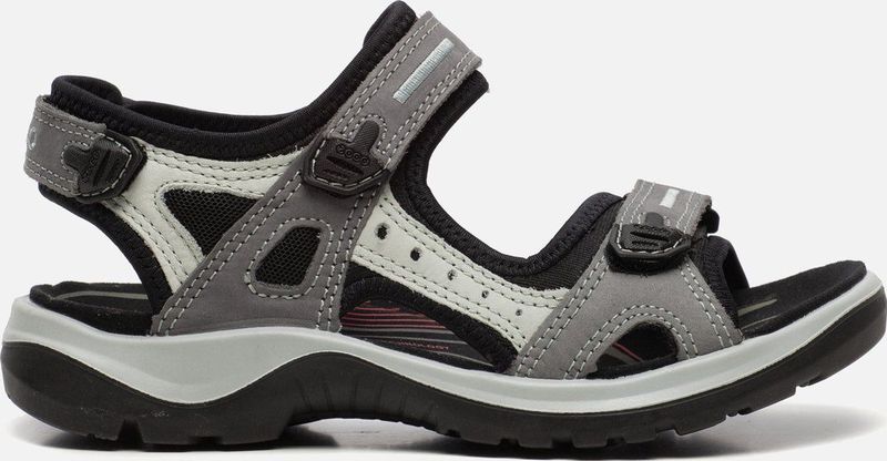 ECCO - Offroad Titanium - Sandaal - Grijs - Nubuck Leer - Neopreen Voering