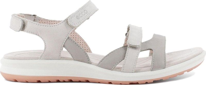 ECCO Cruise Ii Sandalen - Beige Siver Grey Gravel Rose Dust - Zacht Leer - Verstelbare Sluiting