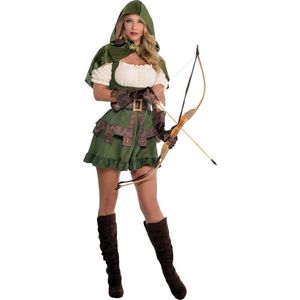 Amscan Kostuum Robin Hood Dames Bruin/groen