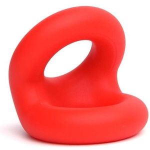 Liquid Silicone Rugby Ring - Rood