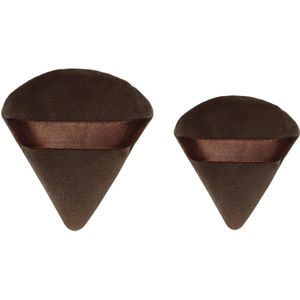 Danessa Myricks Beauty - Yummy Skin Velour Puff Duo - Dark Chocolate - 2 stuks