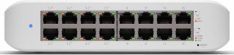 Ubiquiti - Unifi Lite-16 Switch - 16-poorts - Layer 2 PoE - Ventilatorloos