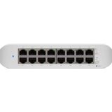 Ubiquiti Networks UniFi Switch (USW-Lite 16-PoE) [16 Gigabit Ethernet-poorten, 8X PoE+, wandmontage]