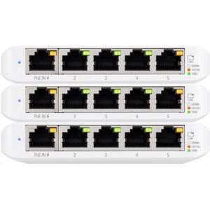 Ubiquiti UniFi Switch FLEX Mini - Fully Managed Netwerkswitch - 5 Poorten - 3 Pack