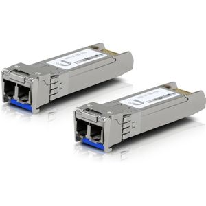 Ubiquiti Uacc-om-sm-10g-d-2 Netwerk Transceiver Module - Zilver - Vezel-optiek - 10.000 Mbit/s