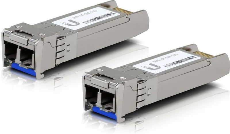 Ubiquiti Uacc-om-sm-10g-d-2 Netwerk Transceiver Module - Zilver - Vezel-optiek - 10.000 Mbit/s