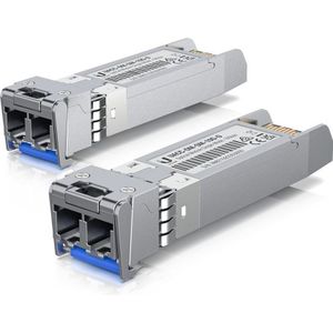 Ubiquiti - UF-SM-10G-20 - Set van 20 SFP+ Module - Zilver - Optisch Single-Mode