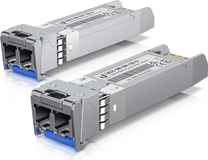 Ubiquiti - UF-SM-10G-20 - Set van 20 SFP+ Module - Zilver - Optisch Single-Mode