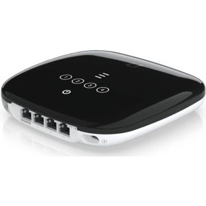 Ubiquiti - UFiber WiFi6 - Router - Zwart - 2x2 MIMO - 4x GbE RJ45 LAN-poorten