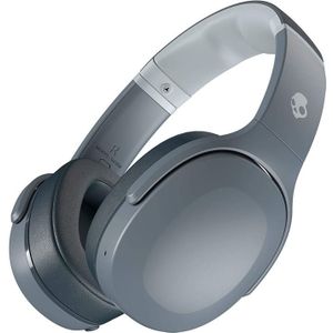 Skullcandy Crusher Evo: draadloze over-ear koptelefoon met microfoon met instelbare Sensory Bass, snelladen en een accuduur van 40 uur – Grijs