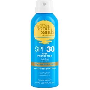Bondi Sands SPF 30 Fragrance Free Waterproef Spray voor het Zonnen SPF 30 160 gr