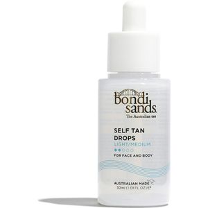 Bondi Sands - Self Tan Drops Light/Medium – Zelfbruiner voor gezicht en lichaam in druppels, afzonderlijk te doseren, voor een lichte tot gemiddelde bruining, 30 ml