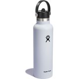 Hydro Flask Standard Mouth Flex Straw Cap Drinkfles (621 ml) - White