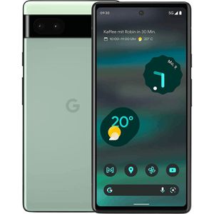 Google Pixel 6a (128 GB, Saliegroen, 6.10"""", SIM + eSIM, 12.20 Mpx, 5G), Smartphone, Groen