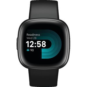 Fitbit Versa 4 - Smartwatch heren en dames - Zwart