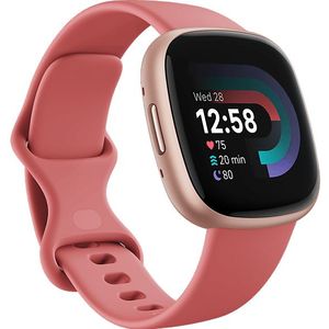 fitbit Versa 4, Pink Sand / Copper Rose