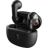 Skullcandy Rail – draadloze oordopjes met Skull-iQ-integratie en microfoon, een accuduur van 42 uur en Bluetooth voor iPhone, Android en nog veel meer – zwart.