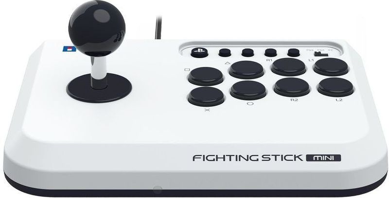 Hori Fighting Stick Mini Wit, Zwart USB Flightstick PC, PlayStation 4, PlayStation 5