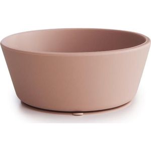 Mushie - Siliconen Kom met Zuignap - Blush - Food Grade Siliconen