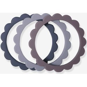 Mushie Siliconen Bijtringen mix 3pack - Bijtringen - Steel mix