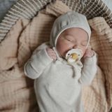 Mushie Babymutsje Bonnet Mustard Melange