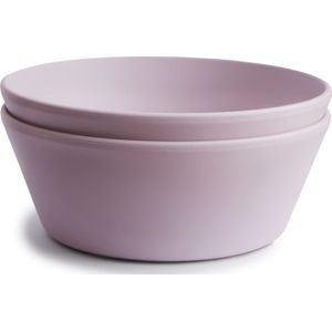 Mushie - Kinderservies Kom Rond (Set van 2) - Kommen - Soft Lilac
