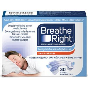 Breathe Right Neusstrips Gevoelige Huid 30 stuks