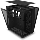 NZXT H9 Flow (mATX, Mini-ITX, ATX), PC-behuizing, Zwart