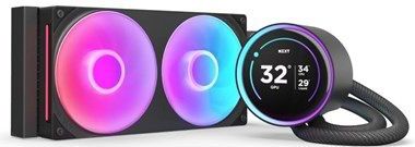 NZXT Kraken Elite 240 - RGB-CPU-vloeistofkoeler - Zwart - 240 mm - Centrale Ventilator - F240 RGB-LCD-Display