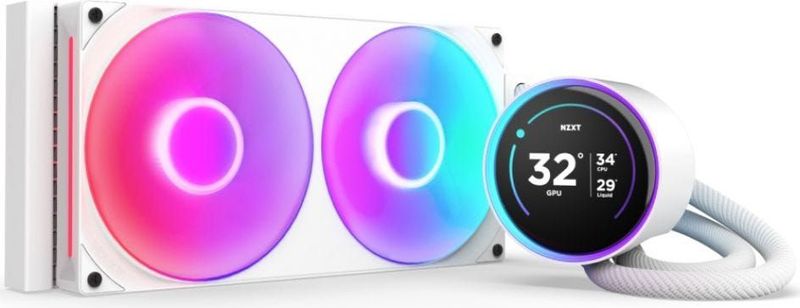NZXT - Kraken Elite 280 - Vloeistofkoeler - Wit - 280 mm - LCD-display
