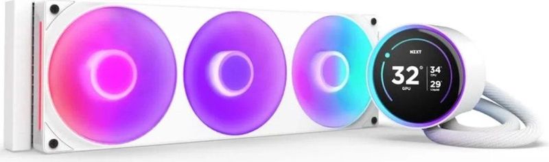 NZXT Kraken Elite 360 RGB - Wit - Vloeistofkoeling - 360mm Radiator