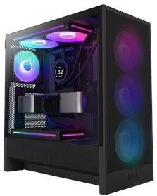 NZXT H5 Flow RGB - PC Behuizing - Zwart - Mid-Tower