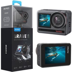 Akaso - Dappere 8 - Action Cam - Zwart - 4K - 60 Beelden per Seconde