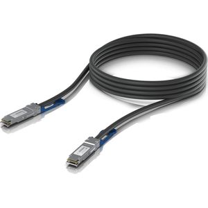 Ubiquiti - UACC-DAC-QSFP28-3M - Zendontvangers - Zwart - QSFP28 directe aansluitkabel 3 m