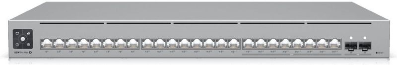 Ubiquiti - Usw-Pro-Max-24-POE Switch - Grijs - Materiaal: SGCC - Rackmontage: Ja