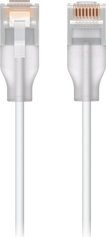Ubiquiti UACC-Cable-Patch-EL-0.15M-W-24 netwerkkabel Doorschijnend, Wit 0,15 m Cat6