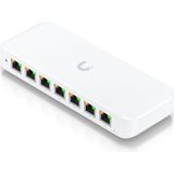 Ubiquiti UniFi Ultra 210W Switch - 8x Gigabit Ethernet - 7 PoE Poorten - Wit