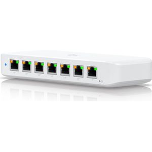 Ubiquiti UniFi Switch Ultra 210W - Switch - Verwaltet - 7 x 10/100/1000 (PoE+) + 1 x 10/100/1000 (PoE++) - Desktop, wandmontierbar - PoE++ (202 W) - AC