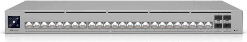 Ubiquiti - Layer 3 Etherlighting Switch - 22 2.5 GbE Poorten - 4 10G SFP+ Poorten - AC/DC