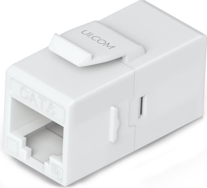 Ubiquiti - Keystone Cat6 - RJ45 Pass Through - Wit - 12-pack