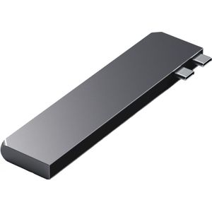 Satechi Pro Hub Slim (USB C), Docking station + USB-hub, Grijs