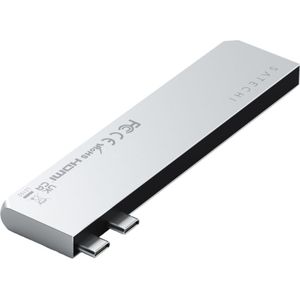 Satechi Pro Hub Slim (USB C), Docking station + USB-hub, Zilver