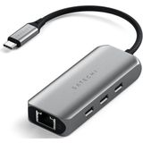 Satechi - USB-C 2.5 Gigabit Ethernet Adapter - Grijs