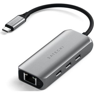 Satechi - USB-C 2.5 Gigabit Ethernet Adapter - Grijs
